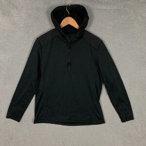 Triple Aught Design Vortex Hoodie Adult Large Slim Black 1/2 Zip Pullover Fleece